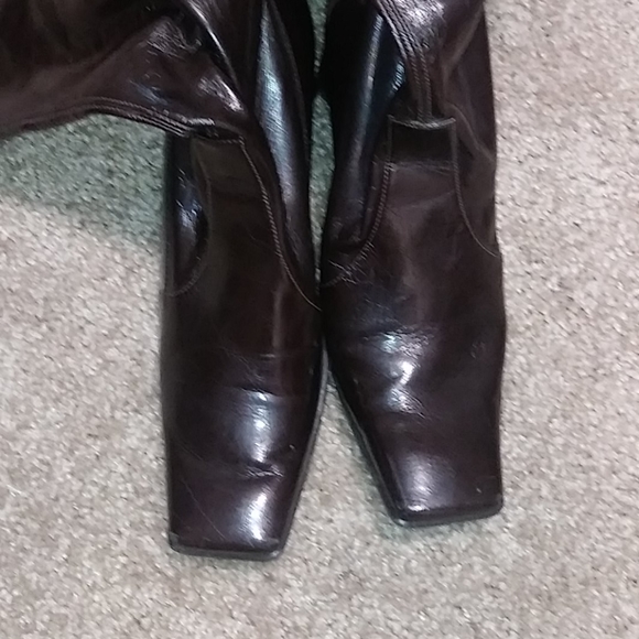 Good Condition Chocolate Brown Boots Size 8.5 - Picture 4 of 4